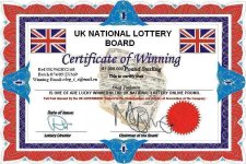 UK NATIONAL LOTTERY  WINNING CERTIFICATE.JPG