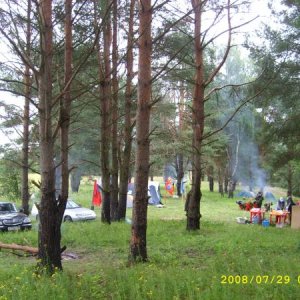Мы слева, поход с ночевкой.