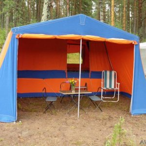 Подарок знакомого :)
Кемпер Скиф 2М в развернутом состоянии