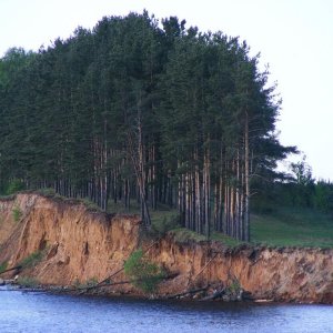 На берегу Волги.