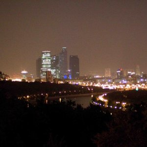 Деловой центр Moscow city
Вид со смотровой площадки МГУ