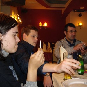 В кафе