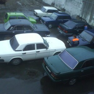 на стоянке