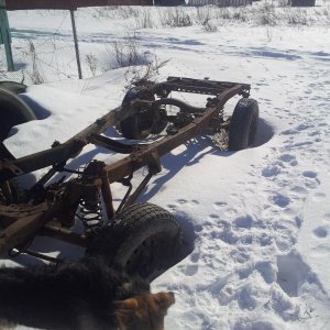 рама уаз 3153(удлененный уаз), пружинная подвеска(по кругу)