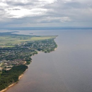 Вид на Горьковское море выше г.Нижнего Новгорода на 100 км(у п.Сокольское)