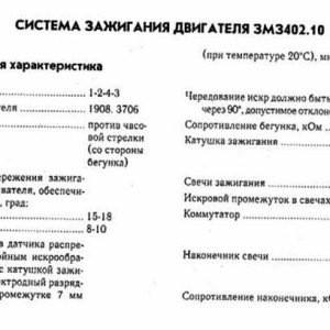 Система зажигания ЗМЗ 402 1
