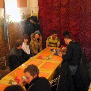 В кафе