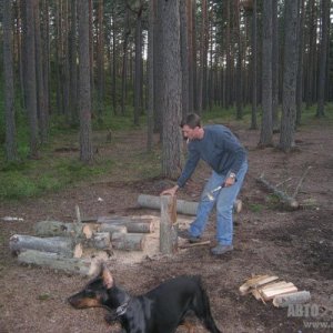 Murzik занят полезной работой. Внимание - это не фотомонтаж!