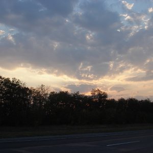 Дорога. Закат