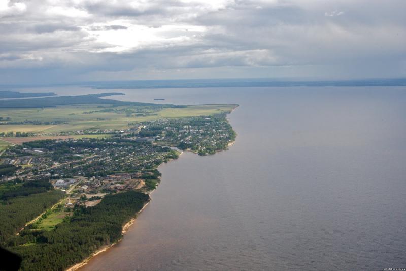 Вид на Горьковское море выше г.Нижнего Новгорода на 100 км(у п.Сокольское)