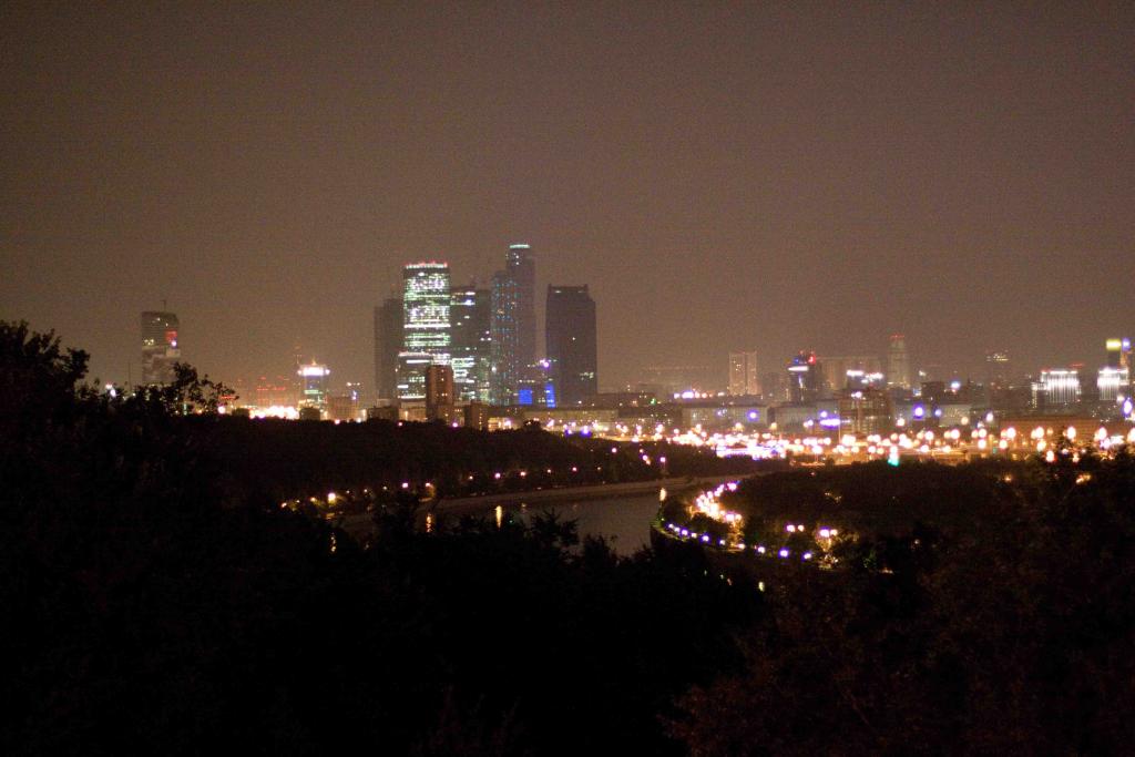 Деловой центр Moscow city
Вид со смотровой площадки МГУ