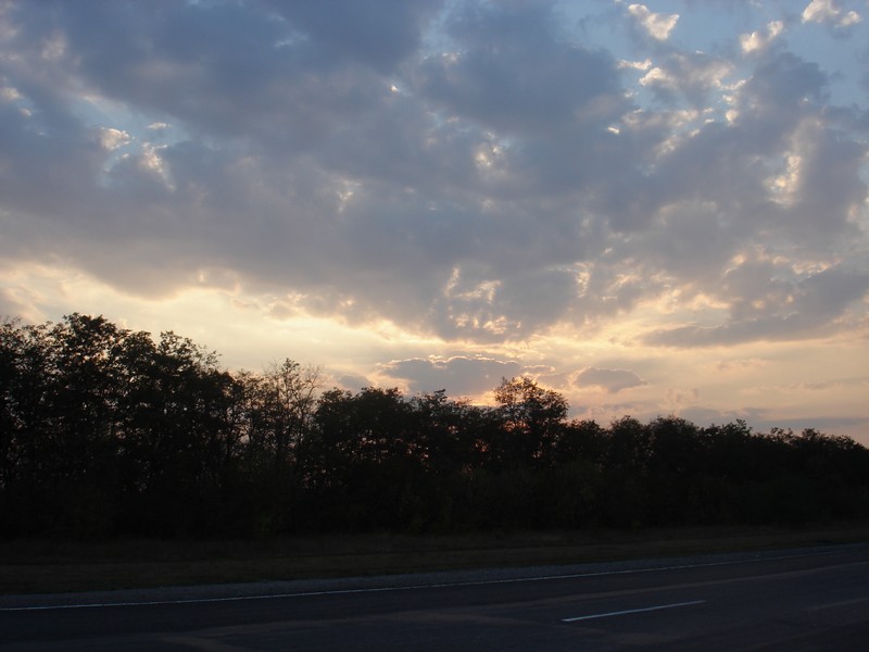 Дорога. Закат
