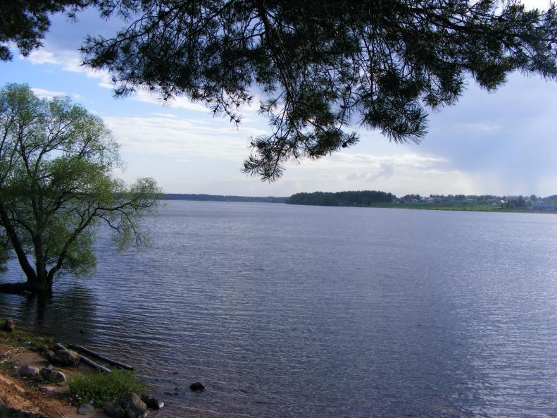 На берегу Волги.