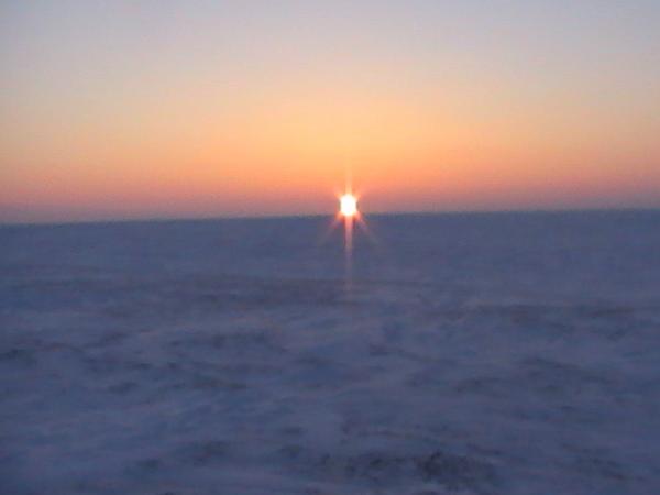 закат в тундре