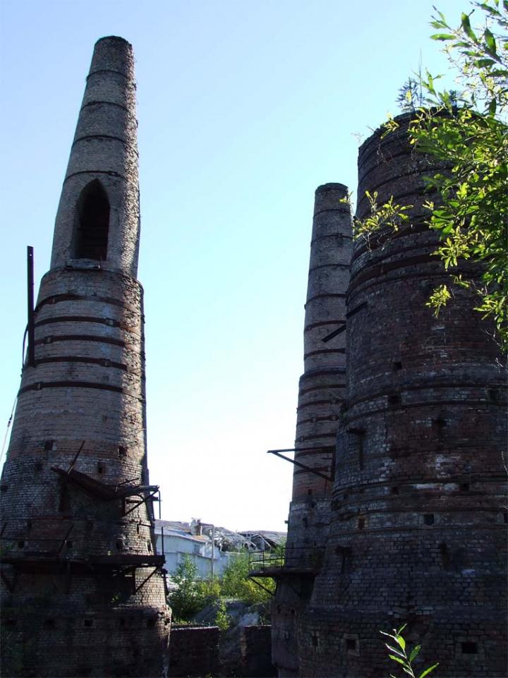 8 Печи для производства извести из мрамора.